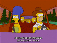 driving homer simpson GIF