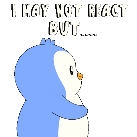 Suspicious I Saw That Sticker by Pudgy Penguins