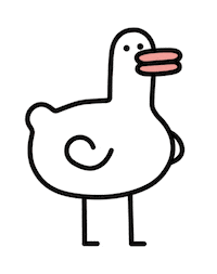 wordduck dance dancing duck word Sticker