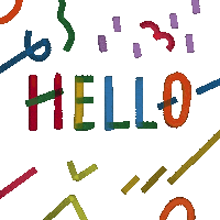 Hello Sticker