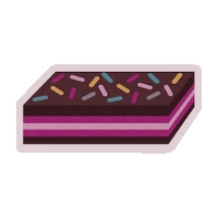 Chocolate Brownie Sticker by Simply Cake Co.