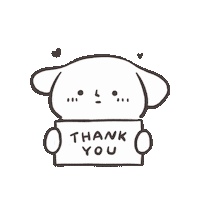 Thanks Bunny Sticker