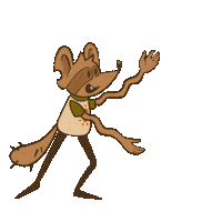 _domindigo_ show mouse tadaa regarde Sticker