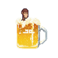 MonkeyKingdom drink beer tired sleepy Sticker