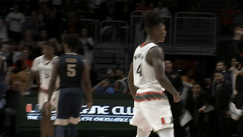 Lets Go Basketball GIF by Miami Hurricanes