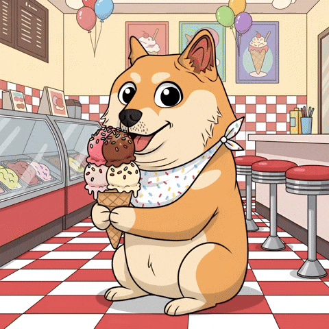 Happy Ice Cream GIF by Doge Pound