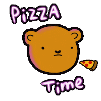 Teddy Bear Eating Sticker