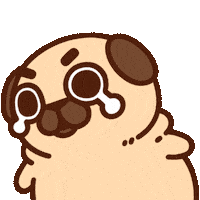 What Do I Do Crying Sticker by Puglie Pug