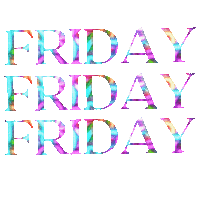 Friday F Sticker