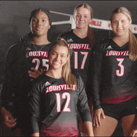 Team Volleyball GIF by Louisville Cardinals
