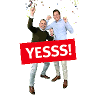 Makelaar Celebrating Sticker by Gifjes van Reinders