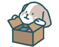 Dog Moving Sticker by Audrey Hess