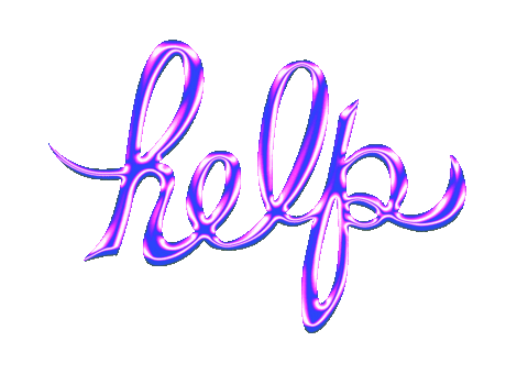 Chrome Help Sticker by Klypi