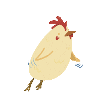 Kaylvalentinee chicken farm poulet kaylvalentinee Sticker