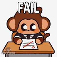 Sad Test GIF by Chimpers