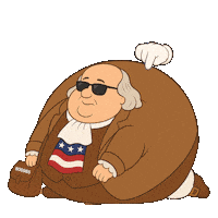 Cant Move Founding Father Sticker