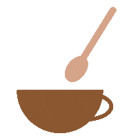 Coffee Stirring Sticker