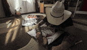 SuitedSkaterLion mood chill drawing draw GIF
