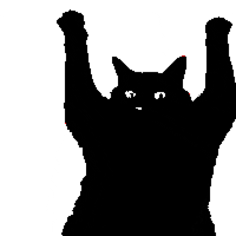 srodan art cat animation animated GIF