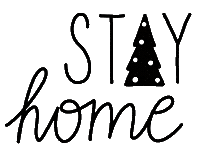 Corona Stay Home Sticker by Daniela Nachtigall