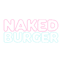 Big Naked Sticker by Naked vegan burger
