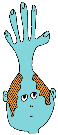 Hi Five Yes Sticker by themomemans
