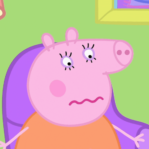Scared No Clue GIF by Peppa Pig