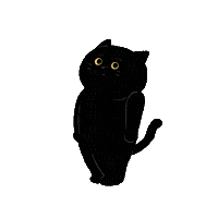 hiddenwu cat blackcat woomi hiddenwu Sticker