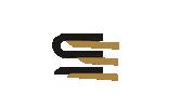 senderundempfaenger black gold check modern Sticker