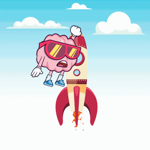 Flying To The Moon GIF by BigBrains