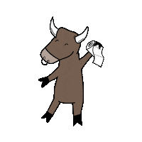 toilet paper poop Sticker