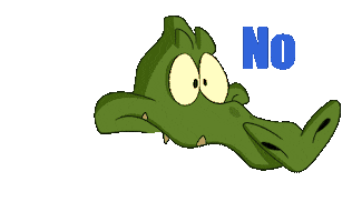 Yellowroll animation no animals alligator Sticker