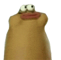 Hungry Om Nom Sticker by Fuzzy Wobble