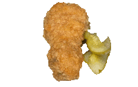 Fried Chicken Pickle Sticker by foodbabyny