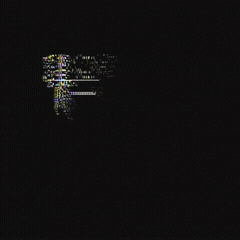 Glitch Alphabet GIF
