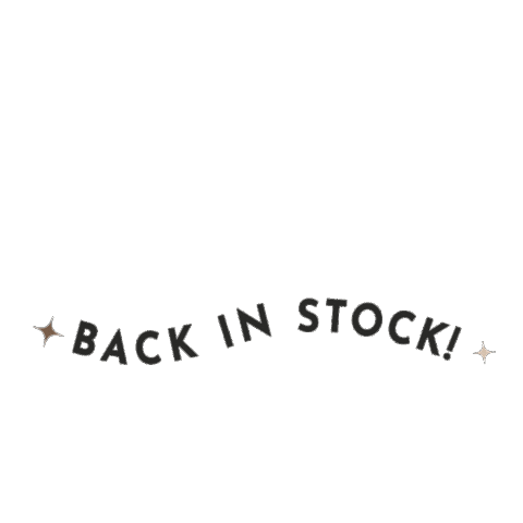 Back In Stock Sticker