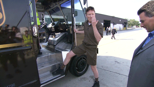 teamcoco giphyupload conan obrien ups conan25 GIF