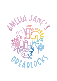 Logo Dreads Sticker by Amelia Jane's Dreadlocks