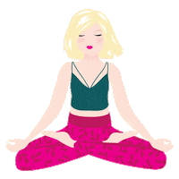 yoga breathe Sticker by Tereza's Choice