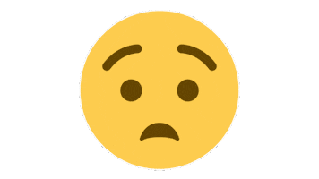 emojivid emoji emojivid smileys anguishedface Sticker