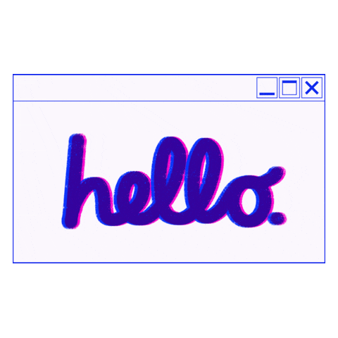 SomethingSoSam giphyupload hello retro computer Sticker