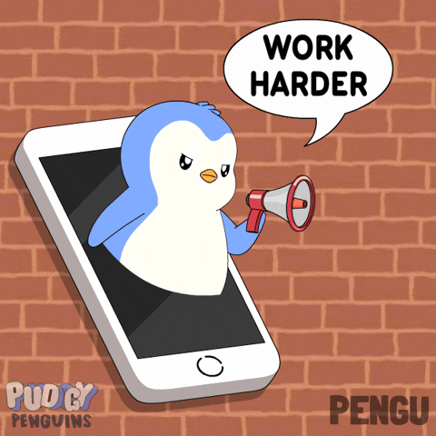 Keep Going Do It GIF by Pudgy Penguins