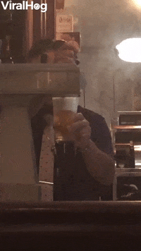 Bartender Struggles To Pour Beer GIF by ViralHog