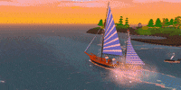 qag_games chill ocean underwater pirates GIF