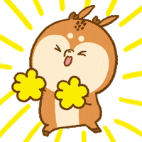 xiaodonwu animal deer bamboo cheerleaders Sticker