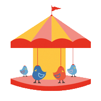Festival Bird Sticker by Acoustic Lakeside