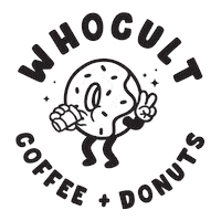 Whocult coffee donut donuts bridgend Sticker
