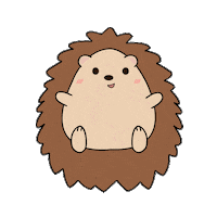 Happy Hedgehog Sticker