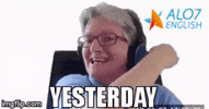 yesterday online tutoring GIF by ALO7.com