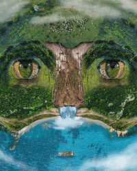 ojingode nature earth clouds surreal GIF